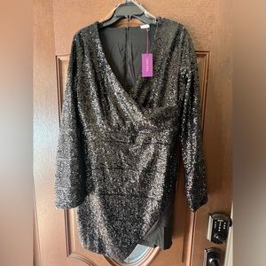 Black Sequin Dress